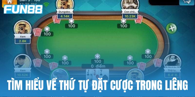 Tìm hiểu về thứ tự đặt cược trong liêng